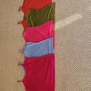 Set of 5 Ricki's tank tops of various colours